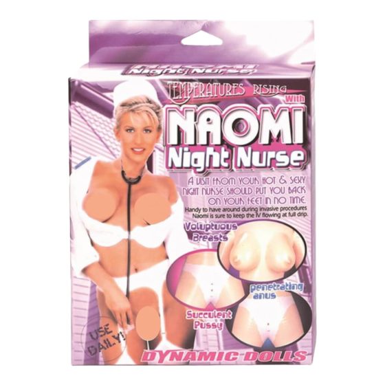 Naomi - aufblasbare Gummifrau in Krankenschwester-Uniform