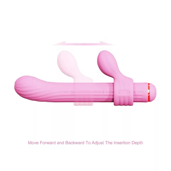 Magic Stick - Vibrator mit Ersatzaufsätzen (Pink)