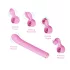 Magic Stick - Vibrator mit Ersatzaufsätzen (Pink)