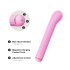 Magic Stick - Vibrator mit Wechselaufsätzen (Pink)