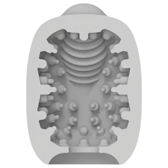 VIBEGGS Naughty Nubs - Vibro-Ei Masturbator (Weiß)