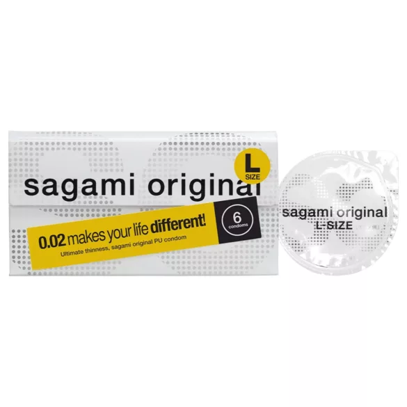 Sagami Original 0.02 L - Kondom - 58mm (6 Stk)