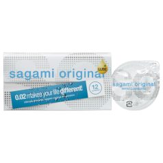   Sagami Original 0.02 - extra gleitfähiges Kondom - 55mm (12 Stk.)