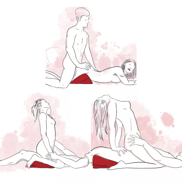 Liberator Wedge - Keilförmiges Liebeskissen (schwarz)