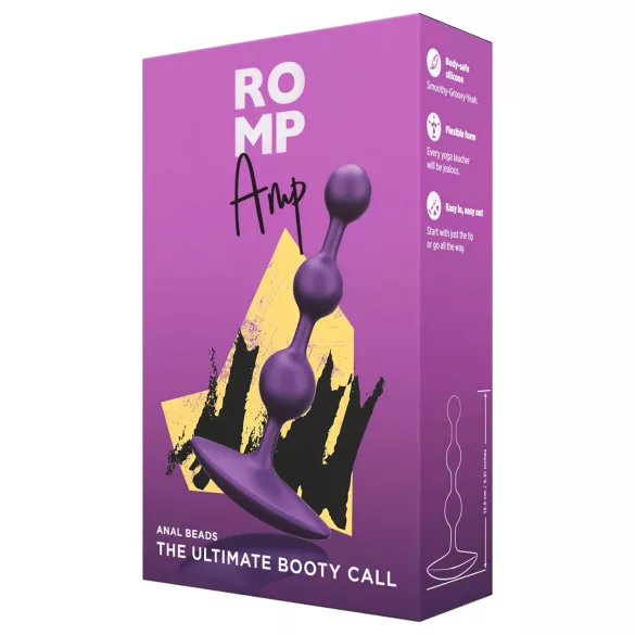 ROMP Amp - Perlen-Analdildo (lila)