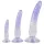 Crystal Clear - Analdildo Trainer Set - 3 Stück (Transparent-Blau)