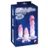 Crystal Clear - Analdildo-Set - 3-tlg. (transparent-pink)