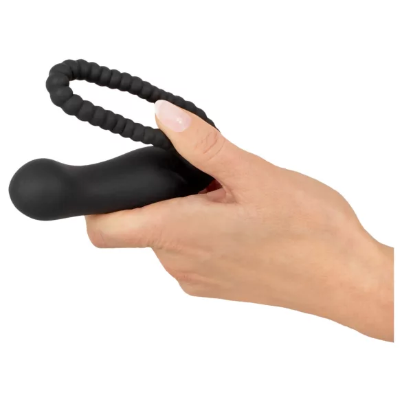 Black Velvet Perfect Fit - Strap-On-Dildo (schwarz)