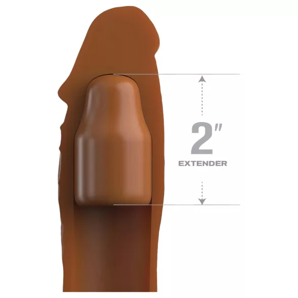Pipedream - X-TENSION Elite 2 - zuschneidbarer Penismantel (braun)