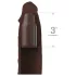 Pipedream - X-TENSION Elite 3 - Penis-Manschette mit Hodenschlaufe (braun)