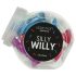 Silly Willy - Buntes Silikon-Dildo mit Saugnapf, 12 Stück