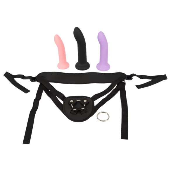 You2Toys - Strap-On Dildo Set (Schwarz)