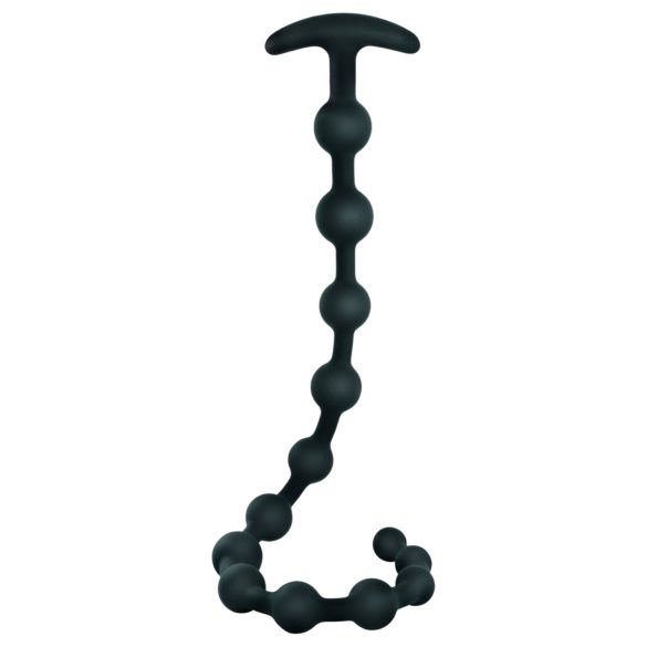 Black Velvet - Perlen-Analdildo (schwarz)