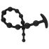 Black Velvet - Perlen-Analdildo (schwarz)