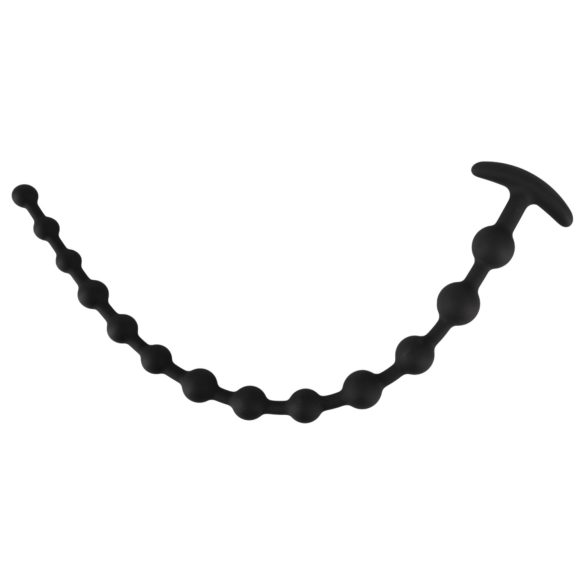 Black Velvet - Perlen Anal-Dildo (schwarz)