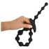 Black Velvet - Perlen-Analdildo (schwarz)