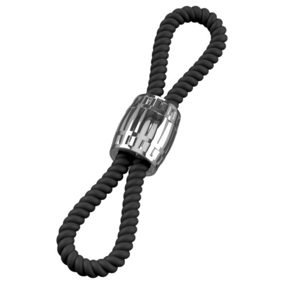 Rebel Heavy Rope - Verstellbarer Penis- und Hodenring (schwarz)