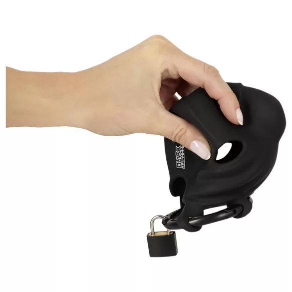 Black Velvet - Penis- & Hodenkäfig (schwarz)