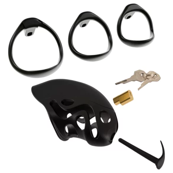 You2Toys - Peniskäfig mit Penisplug (schwarz)