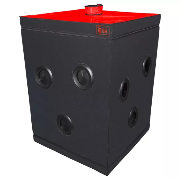 Secretdome - BDSM Kabine mit Öffnungen (schwarz)