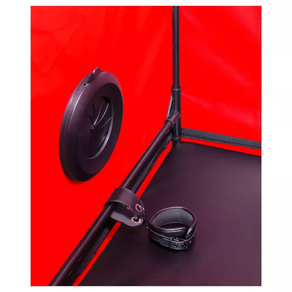 Secretdome - BDSM Kabine mit Öffnungen (schwarz)