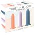 Three in a Row - Dildo Trainingsset - 3er-Set (bunt)