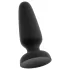 Black Velvets - Silikon Analplug mit Saugnapf (schwarz) - Größe L