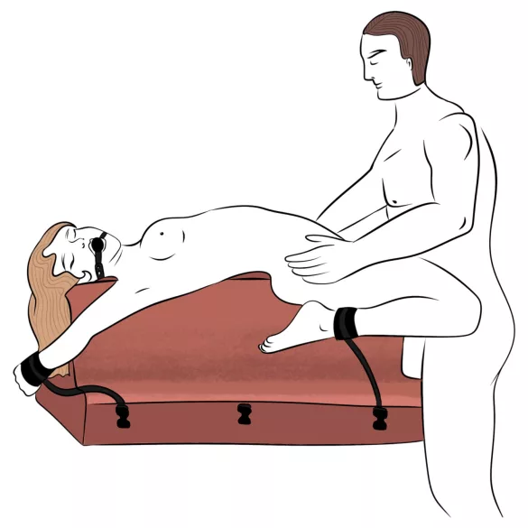 Liberator - Sexkissen mit Fesseln (schwarz)