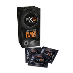 EXS Black - Latexkondom - schwarz (12 Stück)