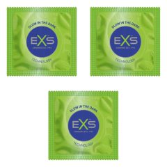 EXS Glow - vegane leuchtende Kondome (3 Stück)