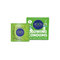 EXS Glow - veganes Glow-in-the-Dark-Kondom (3 Stück)