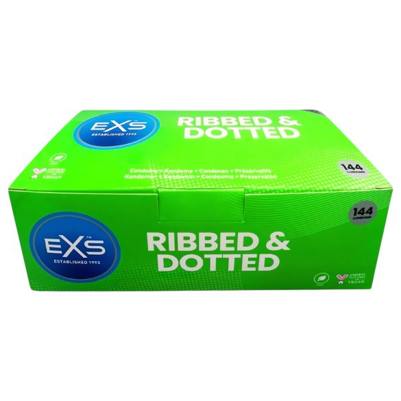 EXS Ribbed & Dotted - Gerippte Kondome (144 Stk.)