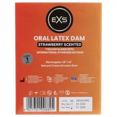 EXS Erdbeer-Lutsch-Tuch - Latex-Schutzlaken (1 Stk.)