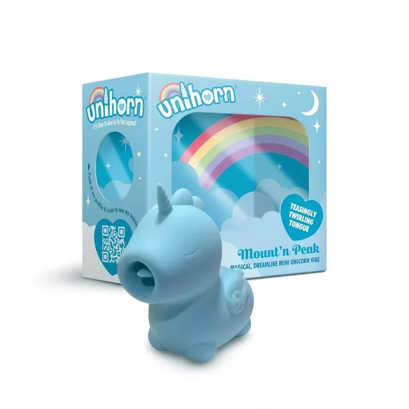 Unihorn Mount'n Peak - Akku Einhorn Klitoris-Stimulator (blau)