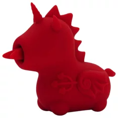   Unihorn Blaze Diablo - Wiederaufladbarer Einhorn-Vibrationsstab (Rot)