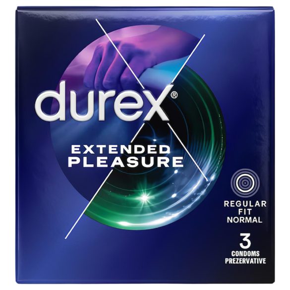 Durex Extended Pleasure - Kondom mit verzögernder Wirkung - 56 mm (3 Stück)