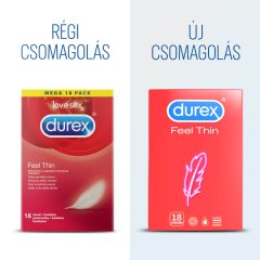   Durex Feel Thin - Kondom mit lebensechtem Gefühl (18 Stück)