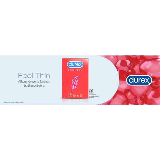 Durex Feel Thin - Realitätsnahe Gefühl Kondome (18 Stück)