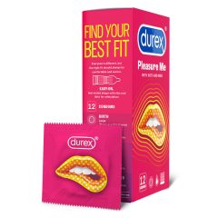   Durex Emoji PleasureMe - gerippte und gepunktete Kondome (12 Stück)