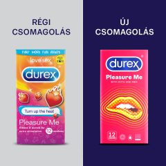   Durex Emoji PleasureMe - gerippt-gepunktetes Kondom (12 Stk.)