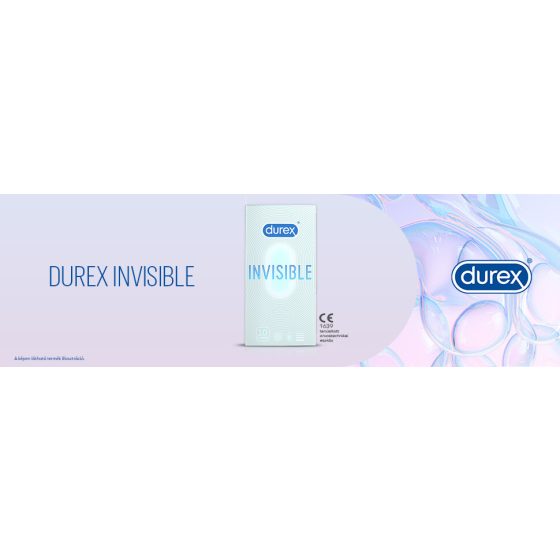Durex Invisible Extra Sensitive - dünnes, extra sensibles Kondom (10 Stück) -