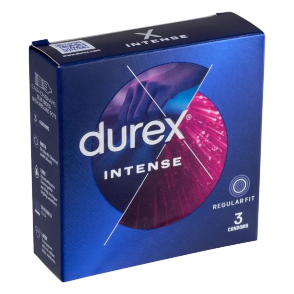 Durex Intense - Gerippte & Genoppte Kondome (3 Stck)