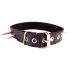 Rouge - echtes Leder, Nietenhalsband (schwarz)