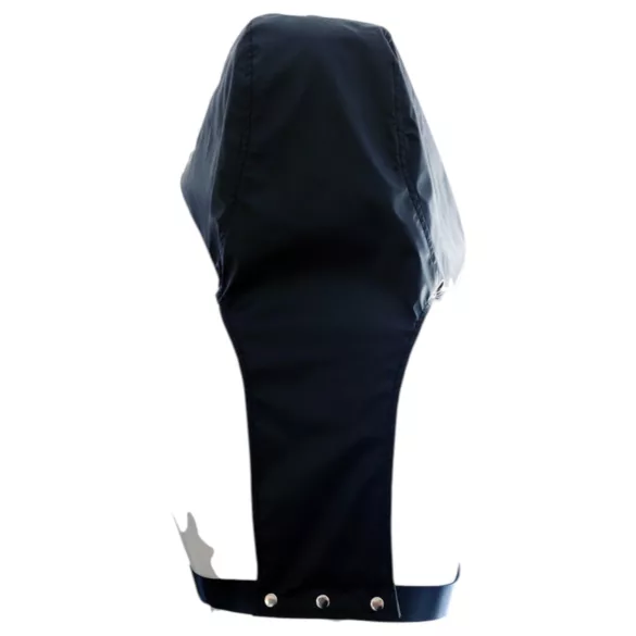 Rouge - Kapuzen-BDSM-Geschirr aus Premium-Kunstleder (schwarz)