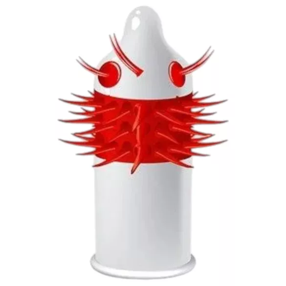 Egzo Ugly Coyote – Langnoppen-Kondom (1 Stück)