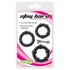 Bleibhart Ringe-Set Schwarz (3er)