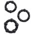 Bleibhart Ringe-Set Schwarz (3er)