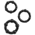 Lonely Stay Hard - Penisring Set - Schwarz (3-teilig)