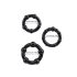 Bleibhart Ringe-Set Schwarz (3er)