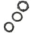 Bleibhart Ringe-Set Schwarz (3er)